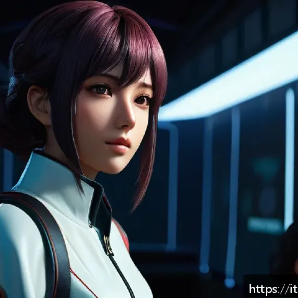 애니메이션에서 재해석된 게임 스토리 - A dynamic anime scene showcasing a richly detailed character development moment from a video game ad...