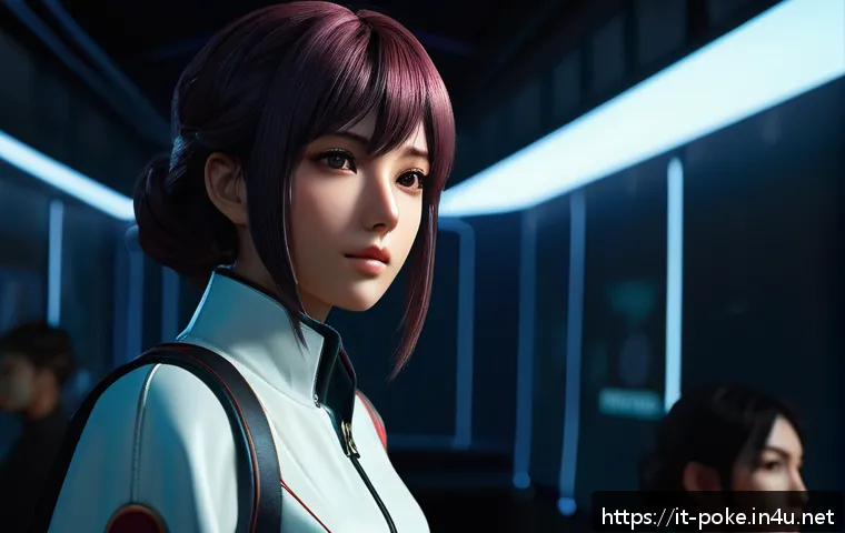 애니메이션에서 재해석된 게임 스토리 - A dynamic anime scene showcasing a richly detailed character development moment from a video game ad...