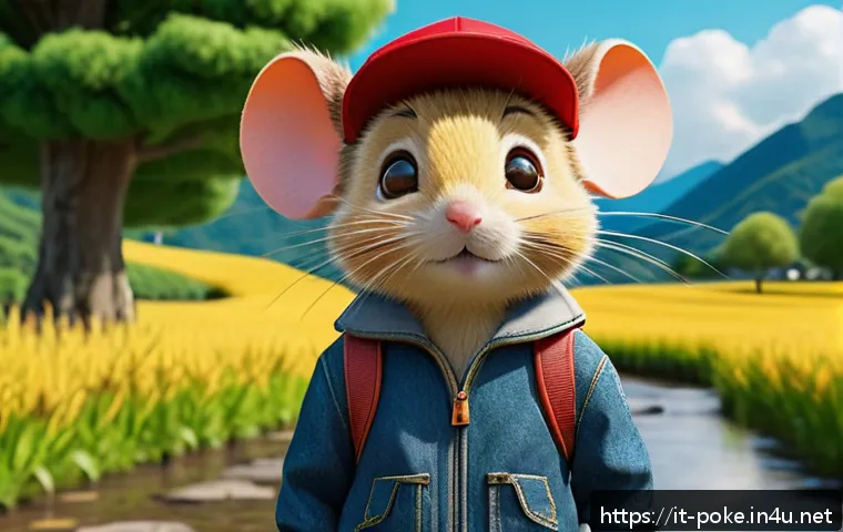 포켓몬스터 애니메이션 첫 방영 에피소드 분석 - A vibrant and colorful animation scene featuring a young boy with spiky dark hair and a red cap, wea...